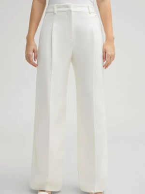 Spodnie marlena w kolorze kremowym Joop