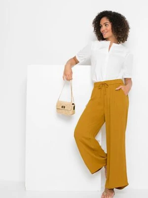 Spodnie Marlena z lejącej wiskozy bonprix