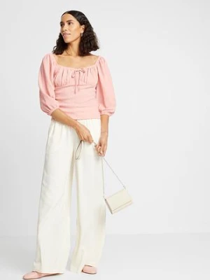 Spodnie Marlene z lekko połyskującej wiskozy bonprix