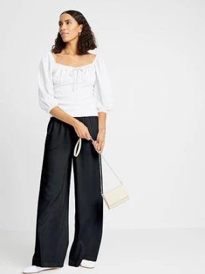 Spodnie Marlene z lekko połyskującej wiskozy bonprix