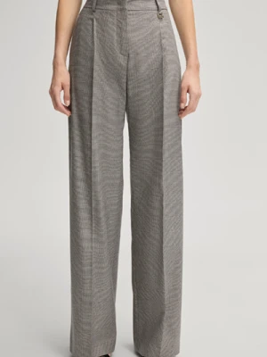 Spodnie marlenki Paris w kolorze czarno-beżowym z ecru Joop