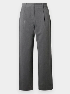 Spodnie materiałowe Abercrombie & Fitch szary
