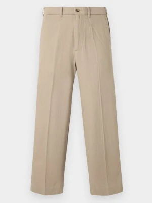 Spodnie materiałowe Abercrombie & Fitch taupe
