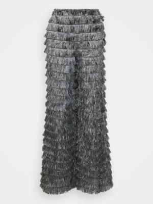 Spodnie materiałowe Alberta Ferretti szary