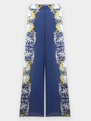 Spodnie materiałowe Alice + Olivia granatowy