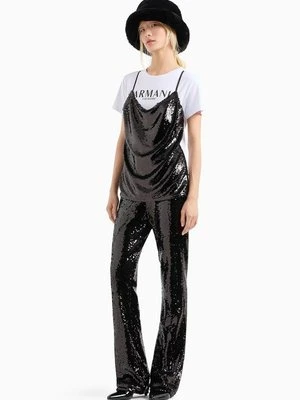 Spodnie materiałowe Armani Exchange czarny