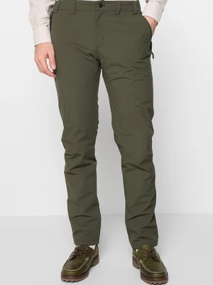 Spodnie materiałowe Barbour oliwkowy