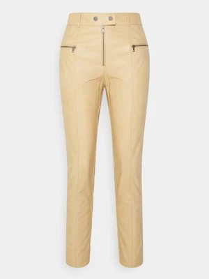 Spodnie materiałowe BCBGMAXAZRIA wielbłądzi