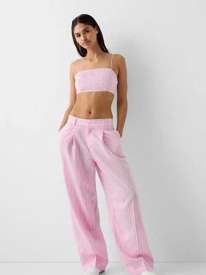 Spodnie materiałowe Bershka