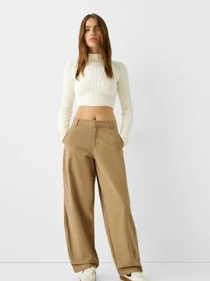 Spodnie materiałowe Bershka