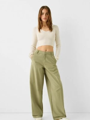 Spodnie materiałowe Bershka