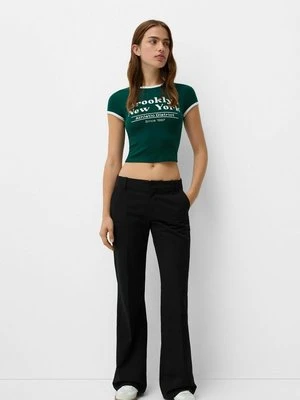 Spodnie materiałowe Bershka