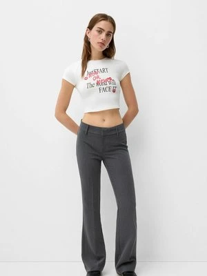 Spodnie materiałowe Bershka