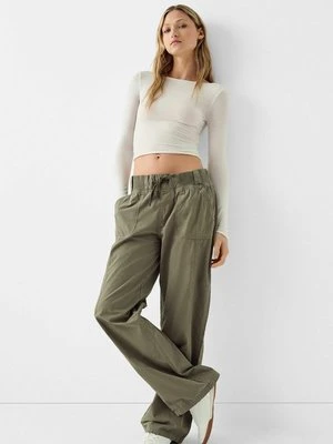 Spodnie materiałowe Bershka