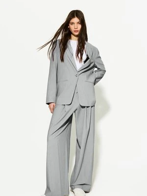 Zdjęcie produktu Spodnie materiałowe Bershka ciemnoszary