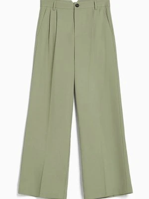 Spodnie materiałowe Bershka khaki
