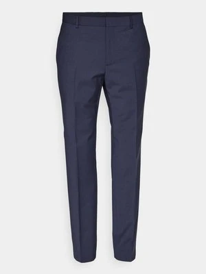 Spodnie materiałowe Calvin Klein granatowy