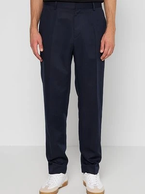 Spodnie materiałowe Calvin Klein granatowy