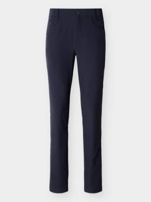 Spodnie materiałowe Calvin Klein granatowy