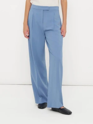 Spodnie materiałowe Calvin Klein niebieski