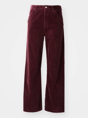 Spodnie materiałowe Carhartt WIP ciemnoczerwony