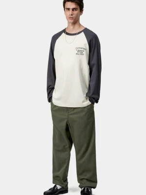 Spodnie materiałowe Carhartt WIP ciemnozielony
