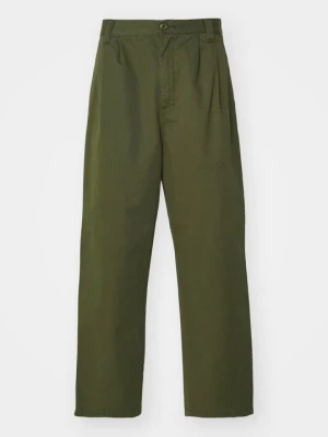 Spodnie materiałowe Carhartt WIP ciemnozielony