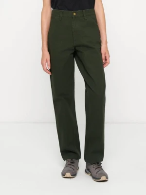 Spodnie materiałowe Carhartt WIP oliwkowy