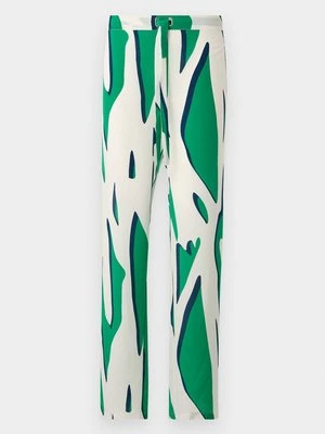 Spodnie materiałowe Diane Von Furstenberg zielony