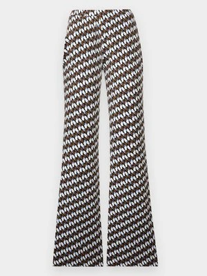 Spodnie materiałowe Diane Von Furstenberg niebieski