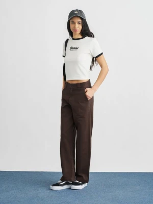 Spodnie materiałowe Dickies brązowy