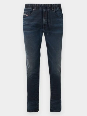Spodnie materiałowe Diesel niebieski denim