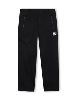 Spodnie materiałowe DKNY czarny