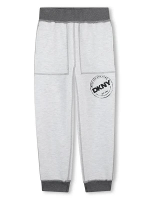 Spodnie materiałowe DKNY szary