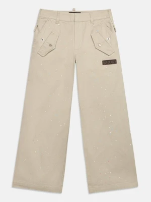 Spodnie materiałowe Dsquared2 beżowy