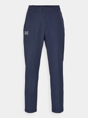 Spodnie materiałowe EA7 Emporio Armani granatowy