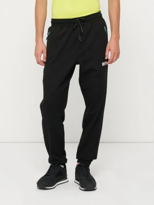 Spodnie materiałowe EA7 Emporio Armani antracytowy