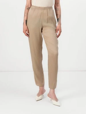Spodnie materiałowe Emporio Armani brązowy