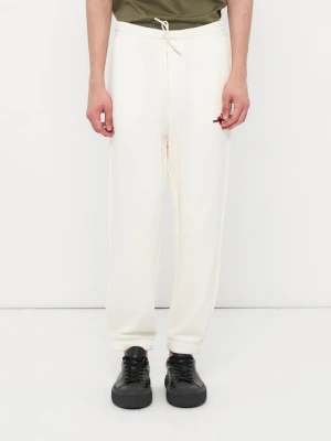 Spodnie treningowe Emporio Armani mleczny