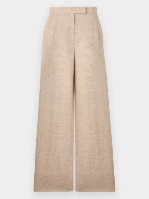 Spodnie materiałowe Emporio Armani taupe