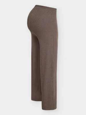 Spodnie materiałowe Even&Odd Maternity By Zalando brązowy
