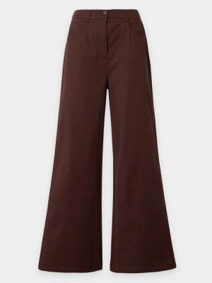 Spodnie materiałowe Even&Odd By Zalando brązowy
