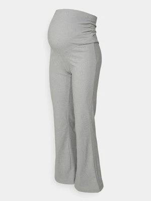 Spodnie materiałowe Even&Odd Maternity By Zalando jasnoszary melanż