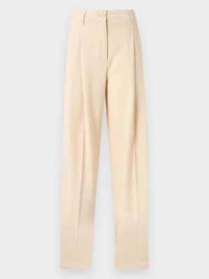 Spodnie materiałowe Even&Odd By Zalando mleczny