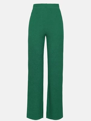 Spodnie materiałowe Even&Odd Tall By Zalando ciemnozielony