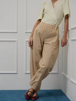 Spodnie materiałowe Ganni