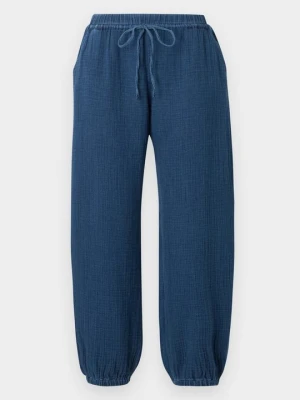 Spodnie materiałowe GAP ciemnoniebieski
