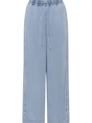 Spodnie materiałowe Gestuz jasnoniebieski denim