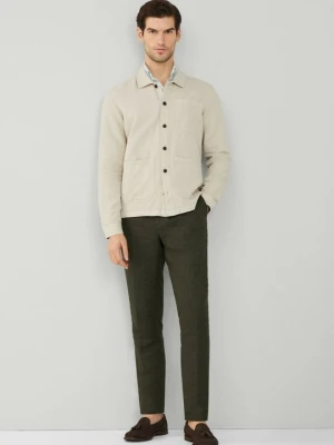 Spodnie materiałowe Hackett London khaki