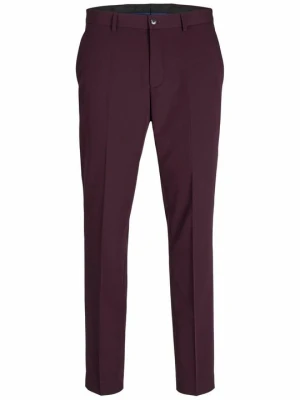 Spodnie materiałowe Jack&Jones bordowy